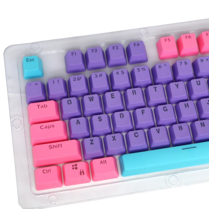 Bluejw Multi-Color PBT/ABS Doubleshot Backlit 104 Key Mechanical Gaming Keyboard Keycaps Set - Image 2